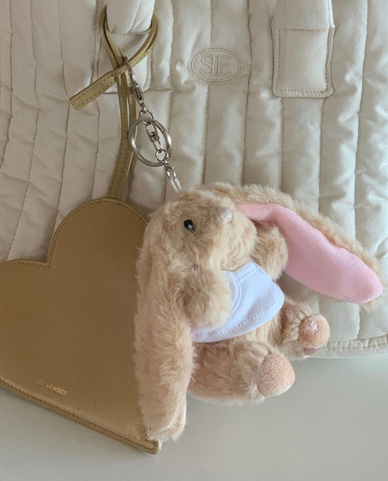 Adorable Big-Eared Bunny Pendant