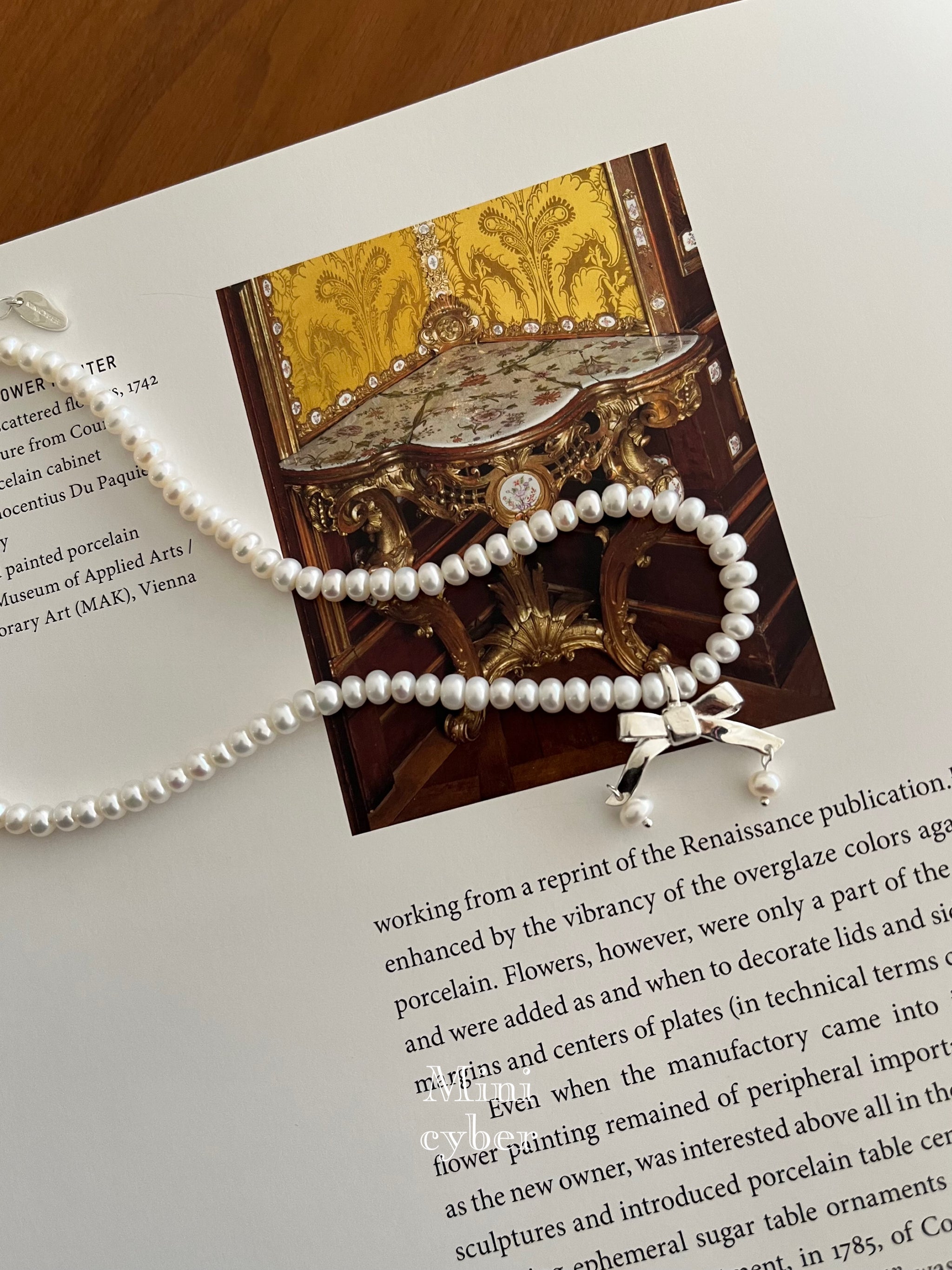Whimsical Pearl Ballet Necklace