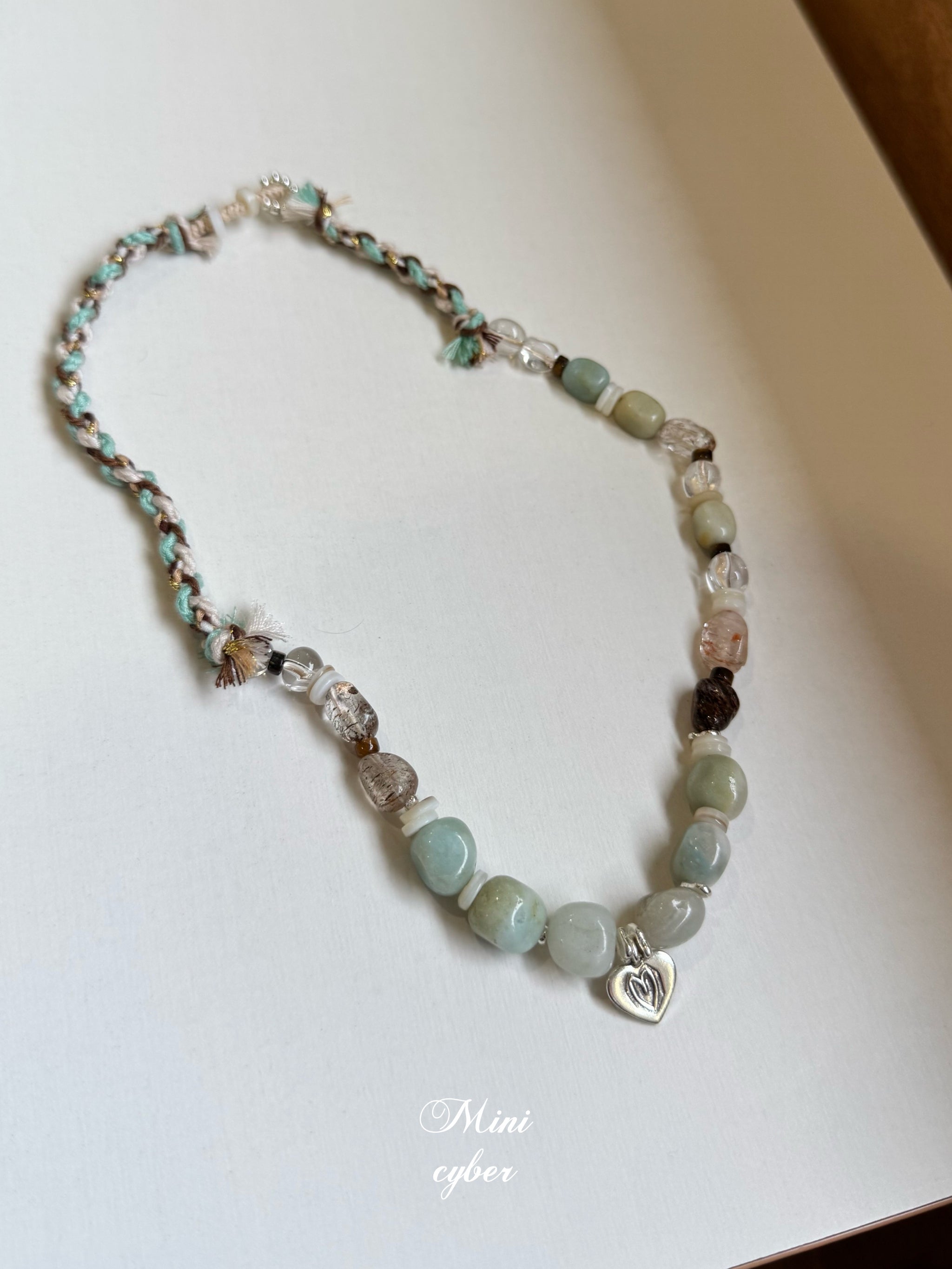 Mint Truffle Cord Necklace