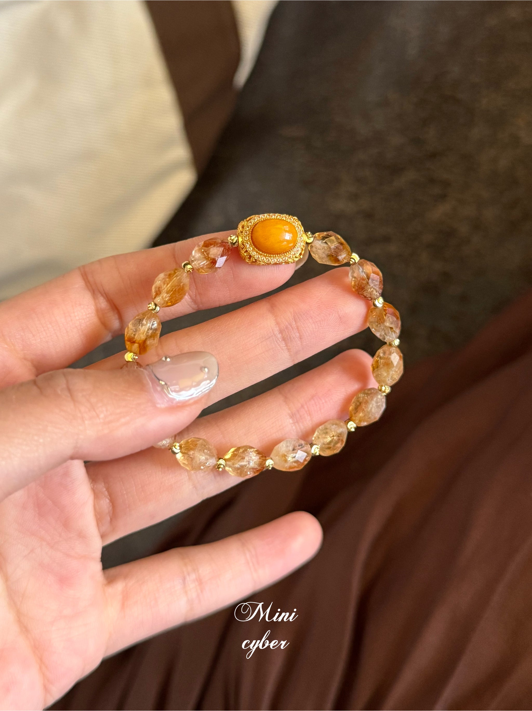 Honeyed Citrine Link Bracelet