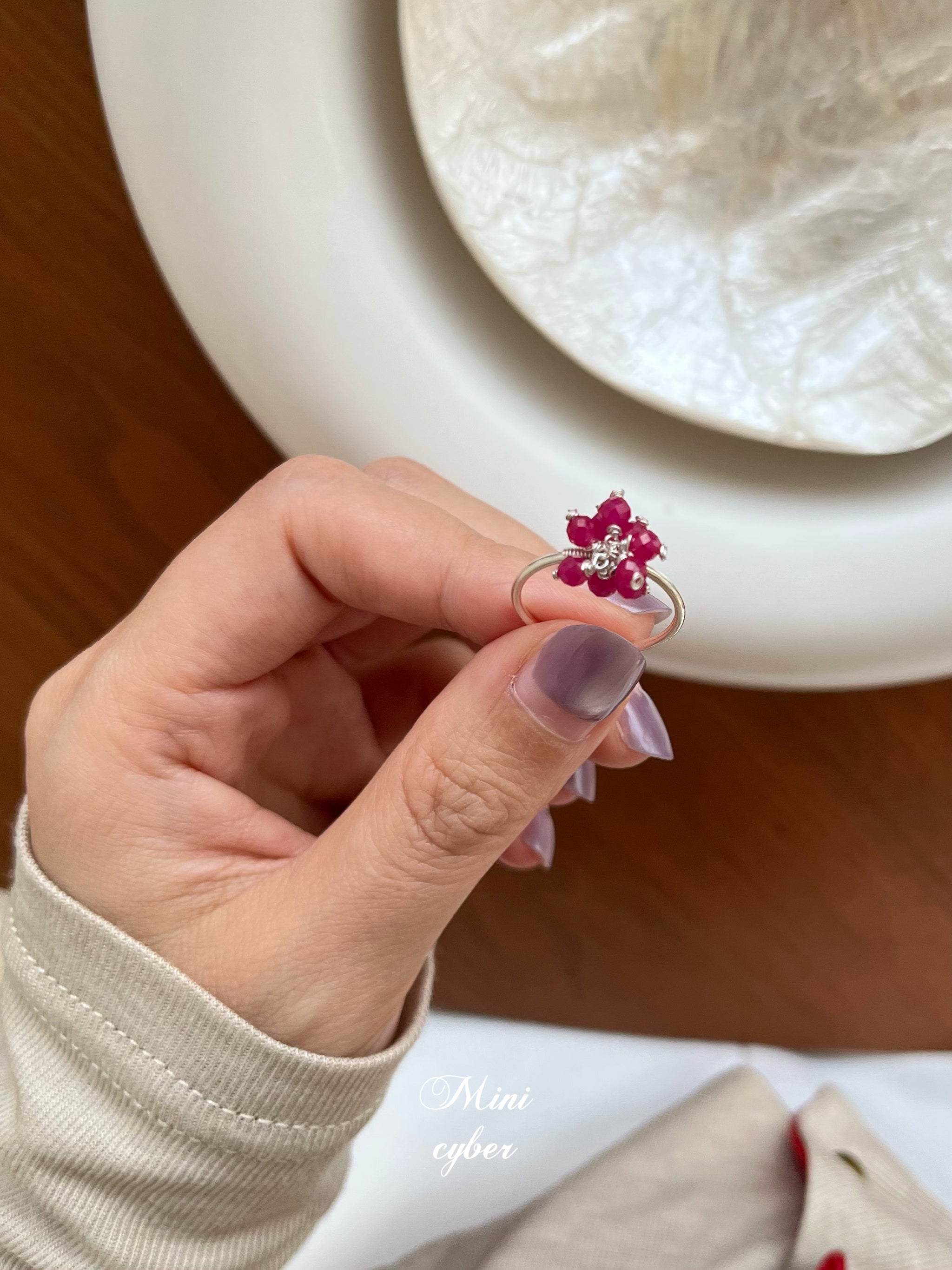 Ruby - Hued Raspberry Ring