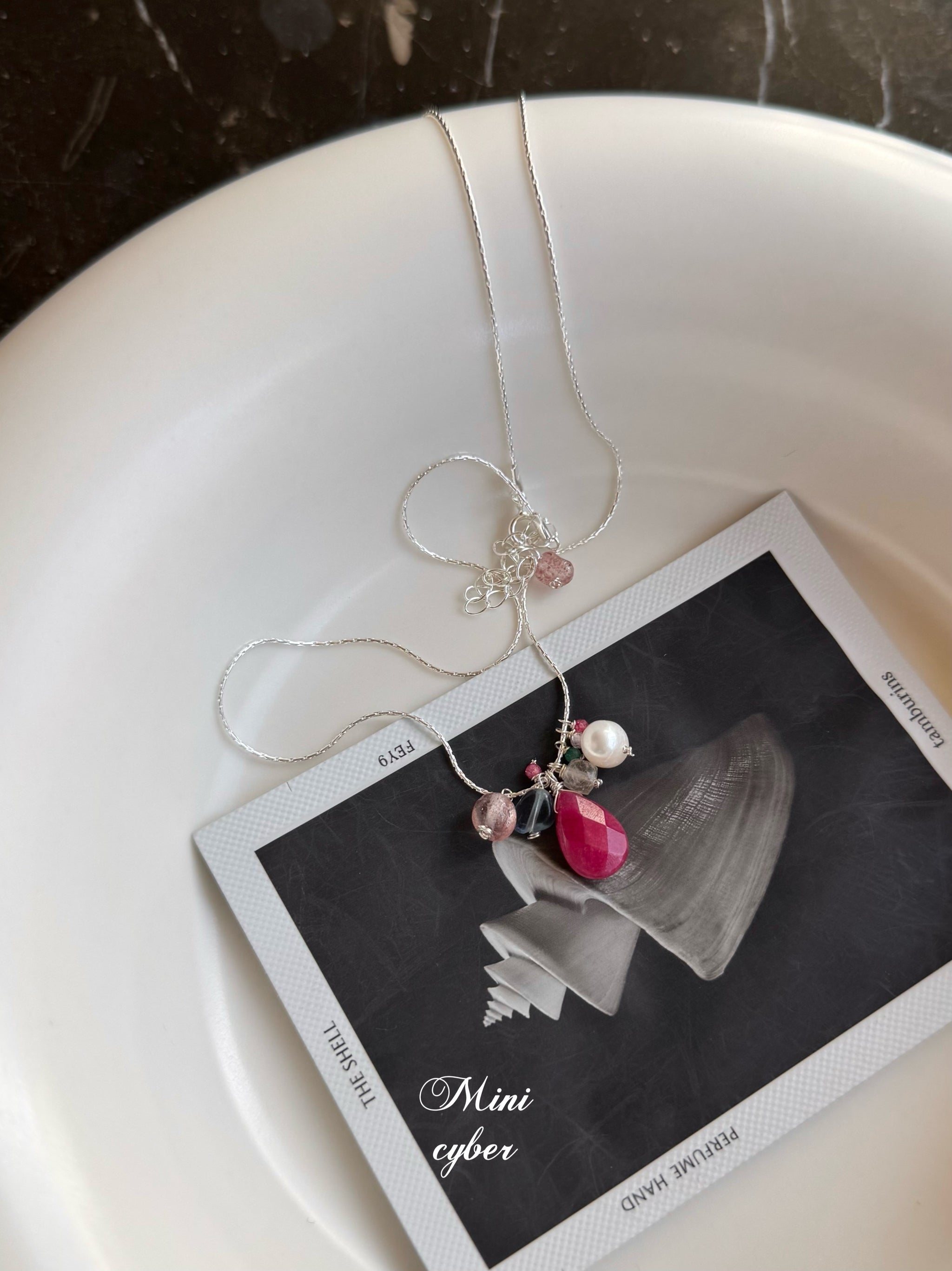 Gem - Embellished Gourd Spring Necklace