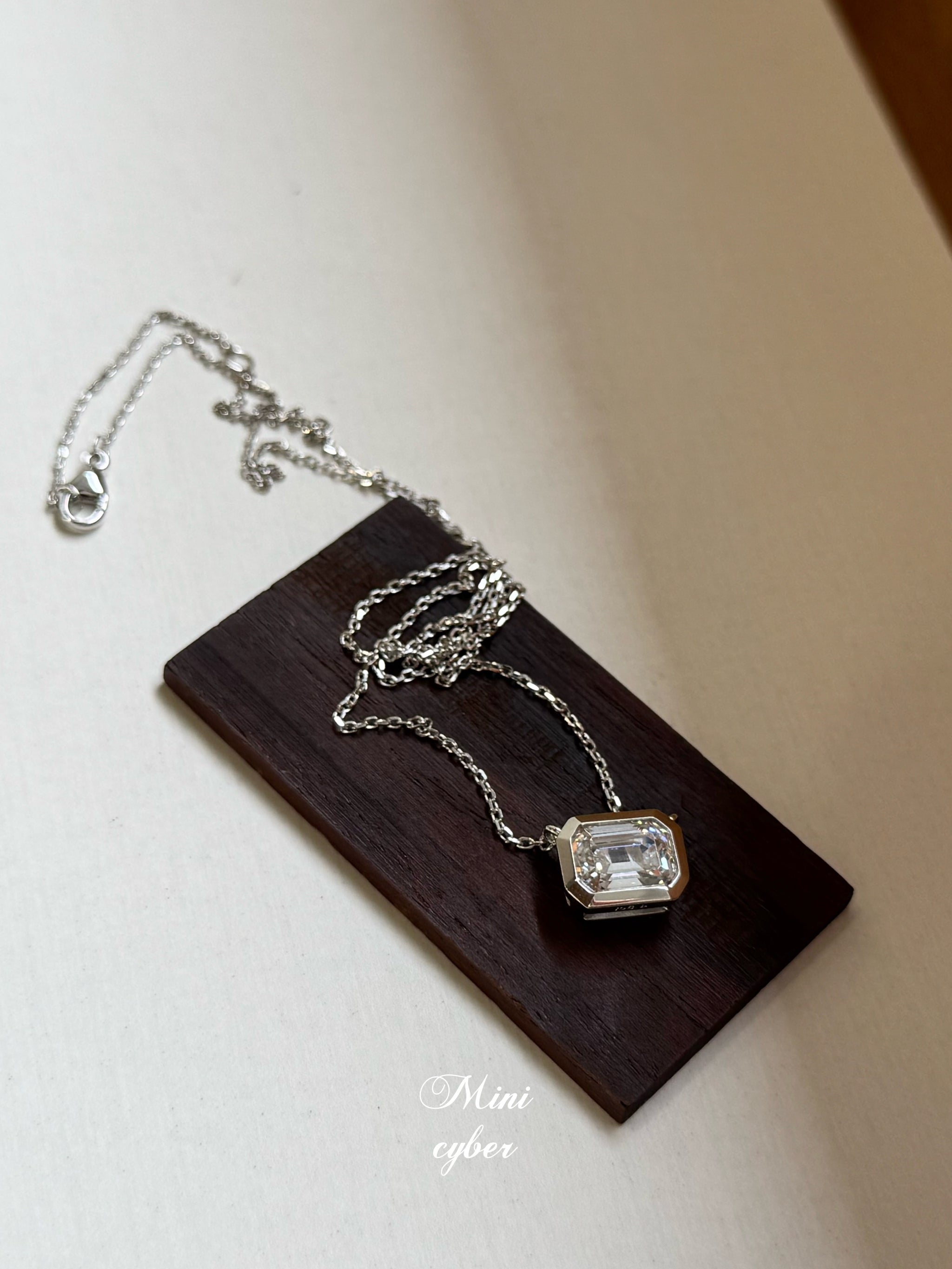 Enchanted Square Diamond Reverie Necklace