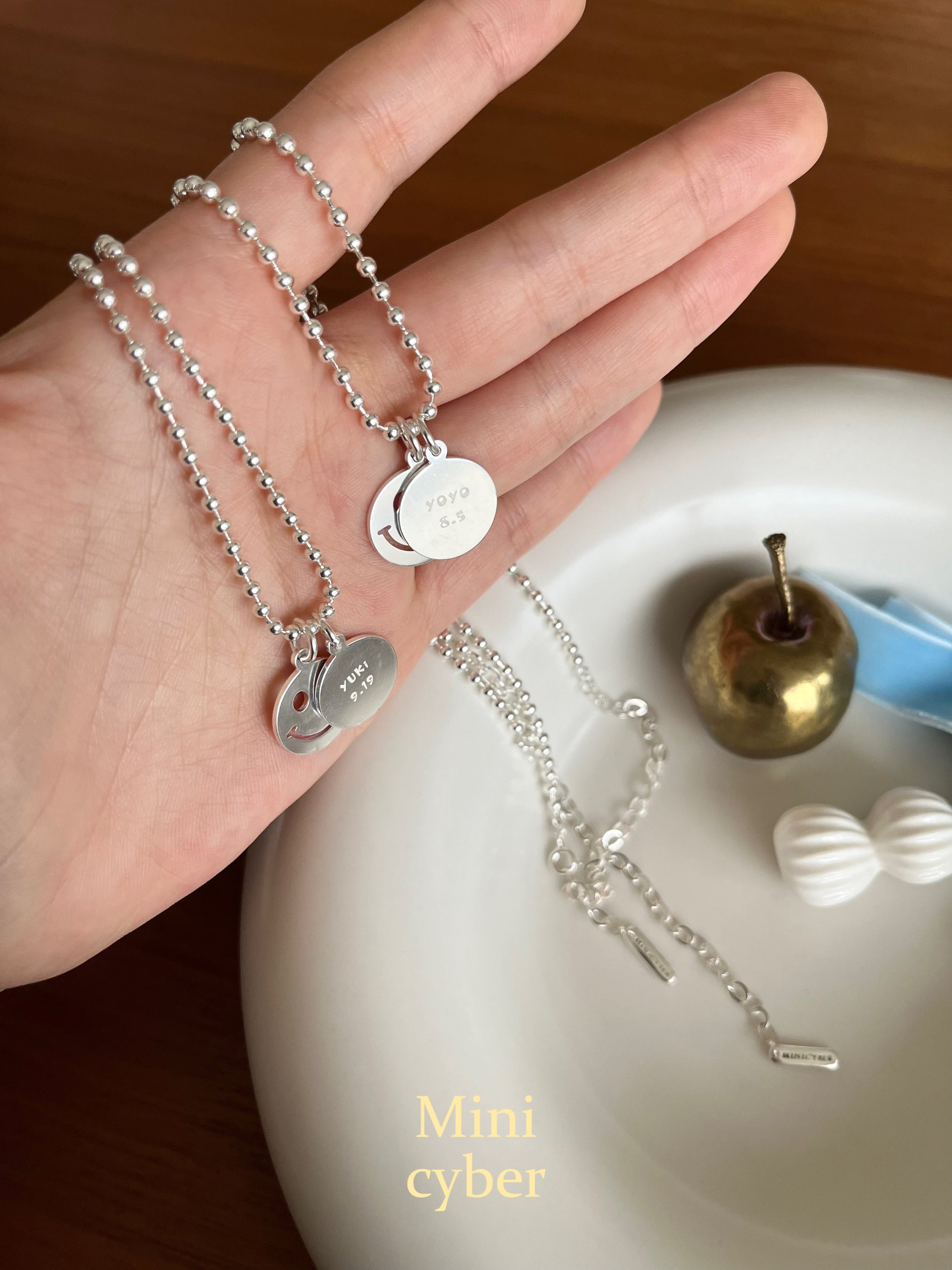 Angel's Smile Engraving Necklace