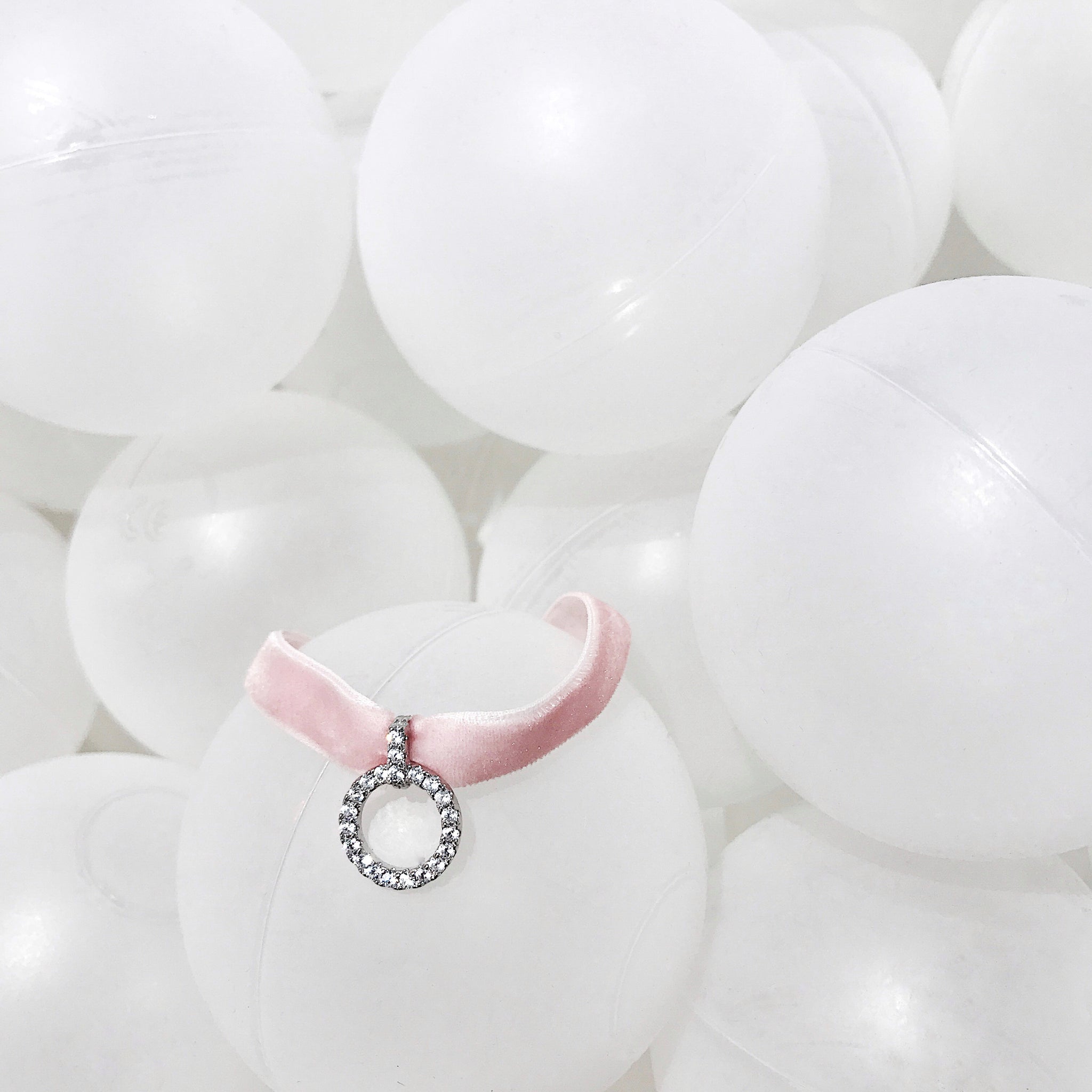 Pink Velvet Choker