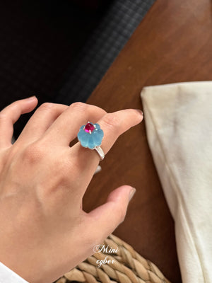 Aquamarine Cake Ring