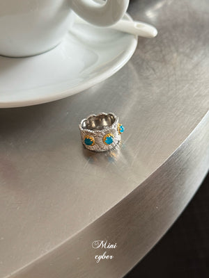 Gem Daisy Sterling Ring Collection