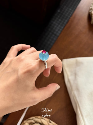 Aquamarine Cake Ring