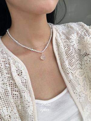 Celestial Lock & Pearl Symphony Necklace