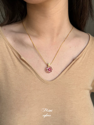 Jelly Pink Cake Necklace