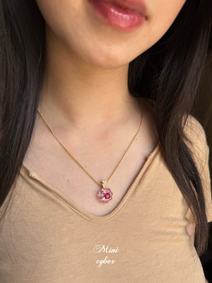 Jelly Pink Cake Necklace