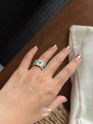 Gem Daisy Sterling Ring Collection