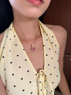 Jelly Pink Cake Necklace