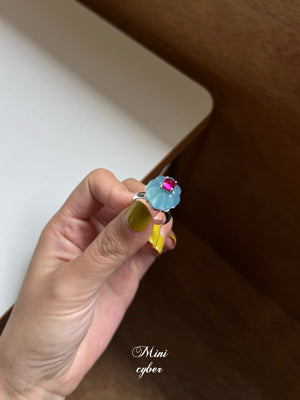 Aquamarine Cake Ring