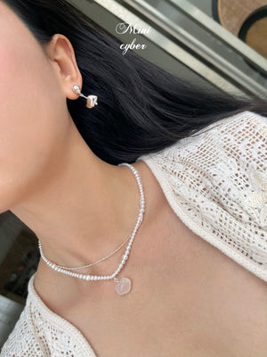 Celestial Lock & Pearl Symphony Necklace