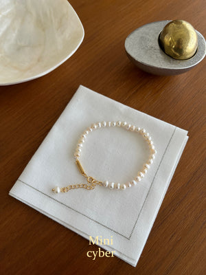 Aquamarine Pearl Bracelet