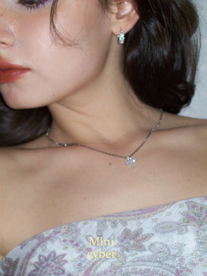 Silver Starlight Cross Necklace