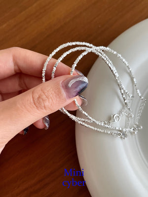 Silver Shimmer Link Bracelet