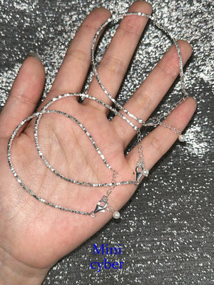 Silver Shimmer Link Bracelet