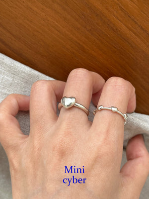 Silver Heart's Embrace Ring