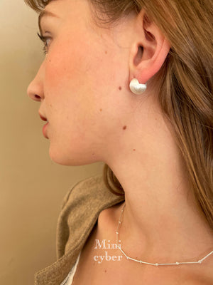 Silk Sheen Sphere Stud Earrings