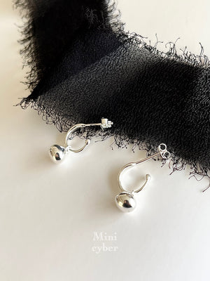 Pure Silver Lucky Pouch Earrings