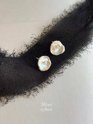 Whispers of Nature Baroque Pearl Blossoms Earrings
