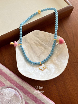 Leisurely Time Vacation Beads Strand Necklace
