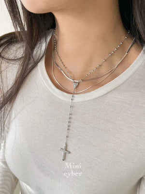 Love Cross Chain Necklace
