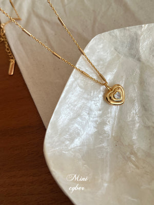 Halo love Necklace