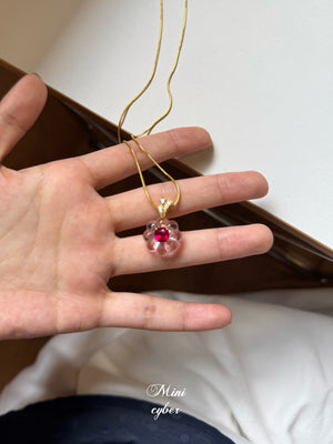 Jelly Pink Cake Necklace