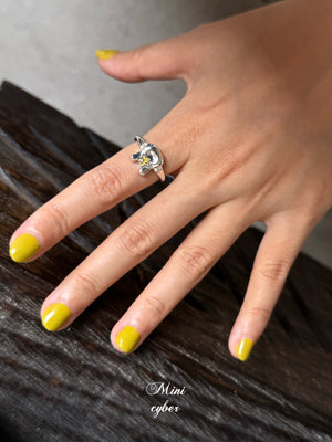 Rabbit & Star Silver Ring Collection