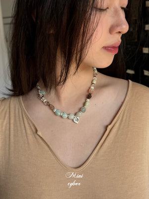 Mint Truffle Cord Necklace