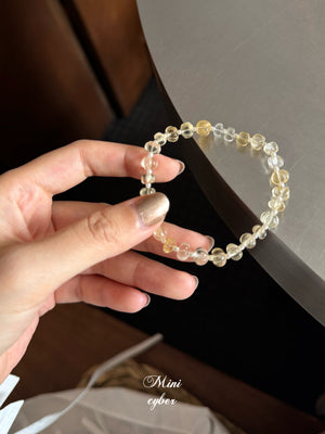 Pumpkin Bead Citrine Bracelet