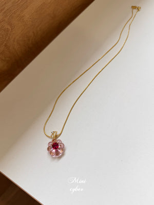 Jelly Pink Cake Necklace