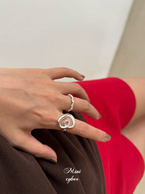 Twisted Ripple Silver Ring
