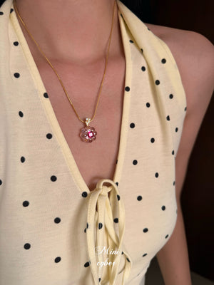 Jelly Pink Cake Necklace