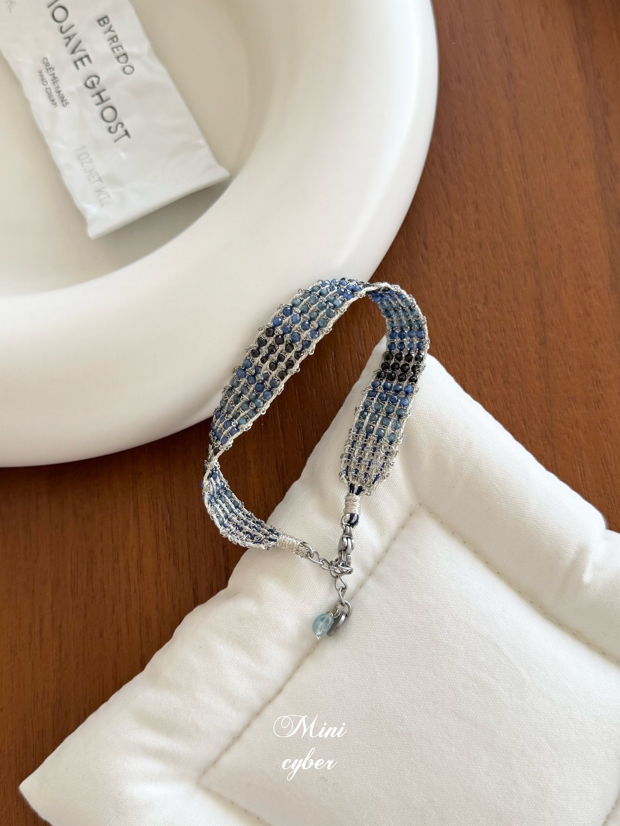 Aquamarine Woven Bracelet