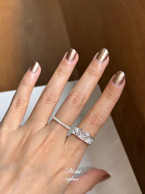 Silver Lace & Pearl Ring Collection