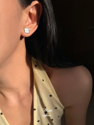 Seashell & Starfish Silver Studs