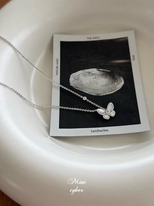 Pearlescent Butterfly Shell Necklace