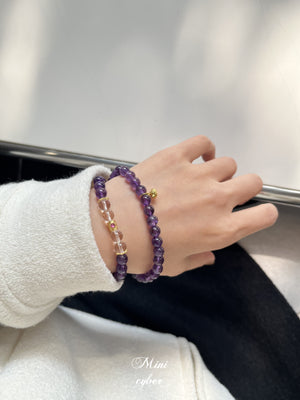 Amethyst Fortune Pot Bracelet