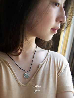 Handmade Heart Silver Pendant Necklace