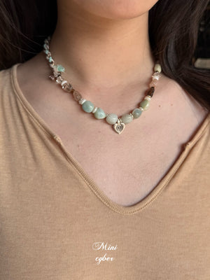 Mint Truffle Cord Necklace