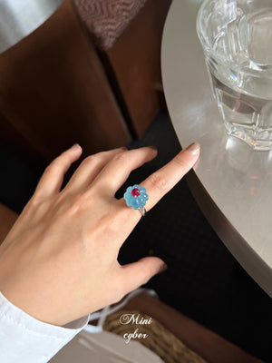 Aquamarine Cake Ring