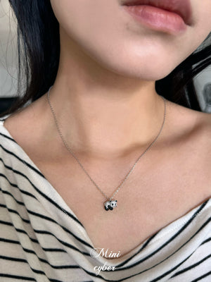 Panda Cub Sparkle Necklace