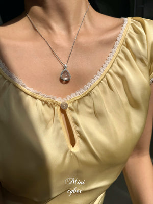 Jadeite Gourd Statement Necklace