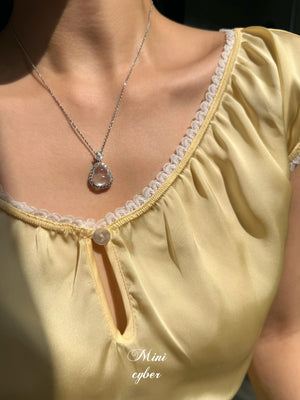 Jadeite Gourd Statement Necklace