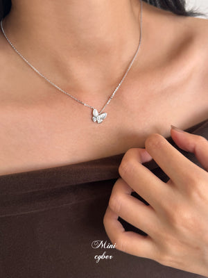 Pearlescent Butterfly Shell Necklace