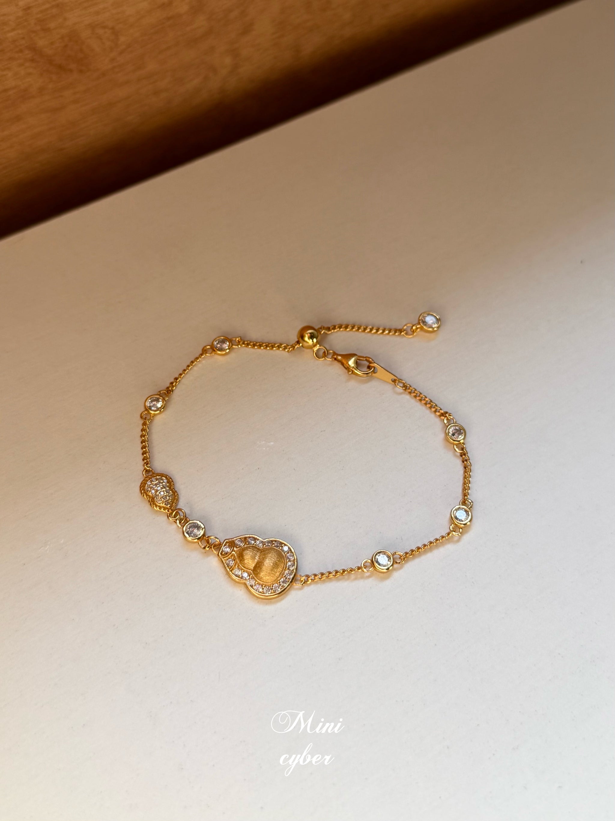 Blessed Gourd Gold Chain Bracelet